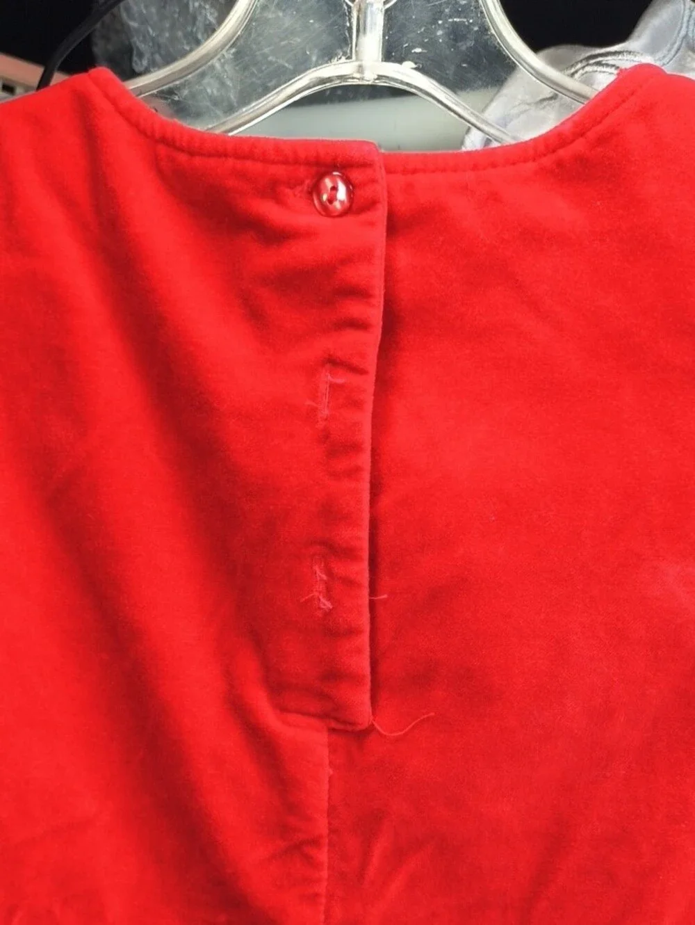 Girls greendog Red Sleeveless Embroidered Christmas Pocket Dress Size 6X AE